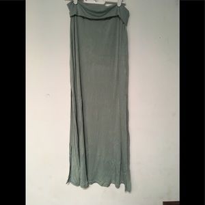 Light green maxi skirt